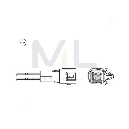 NTK Lambda Sensor - Oxygen / O2 Sensor (NGK 91498) - OZA831-EE16 | ML Car Parts UK | ML Performance
