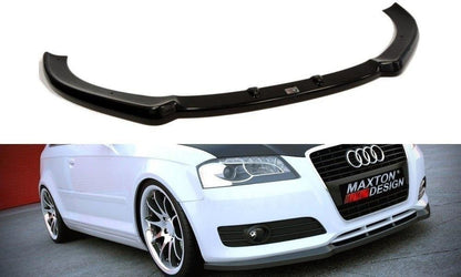 Maxton Design AU-A3-2F-FD1T Front Splitter Audi A3 8P Facelift | ML Performance UK Car Parts