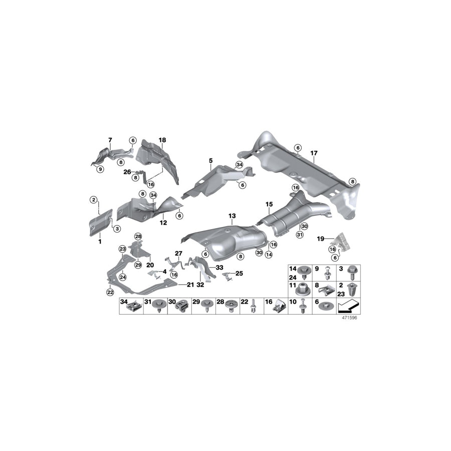 Genuine BMW 51487158413 E70 Thermal Insulation, Firewall, Left (Inc. X5) | ML Performance UK Car Parts