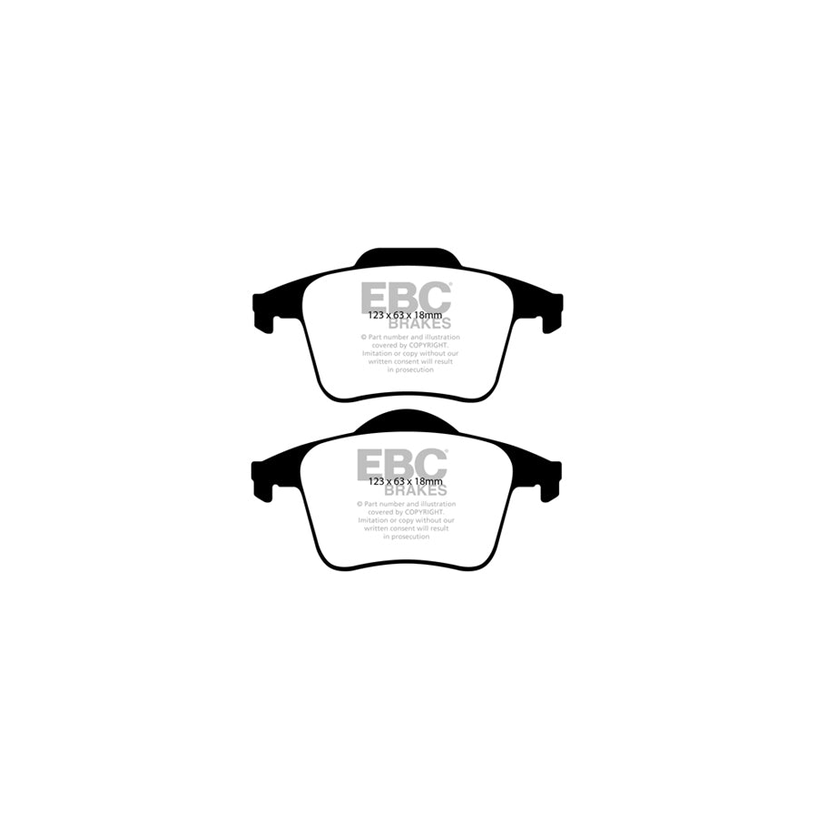 EBC PLK1898 Volvo XC90 Yellowstuff Pads and Brake Line Performance Pack - ATE Caliper 3 | ML Performance UK Car Parts