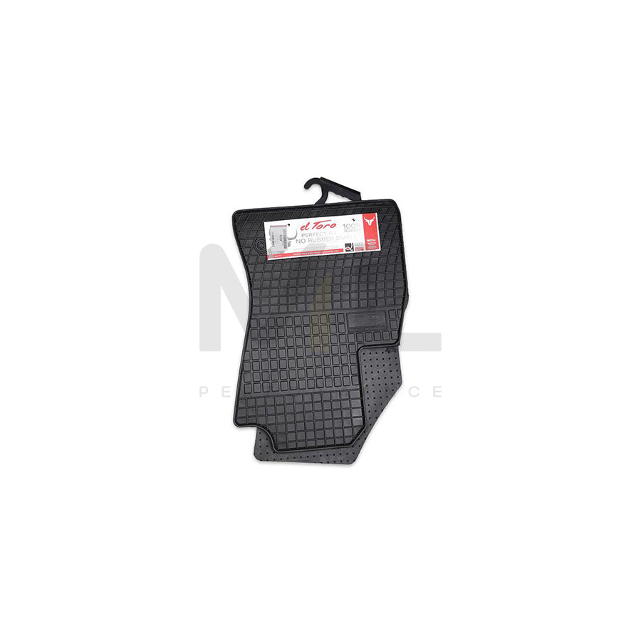 FROGUM Tailored 0910P Floor mat set for FIAT DOBLO Elastomer, Front, Quantity: 2, Black | ML Performance Car Parts