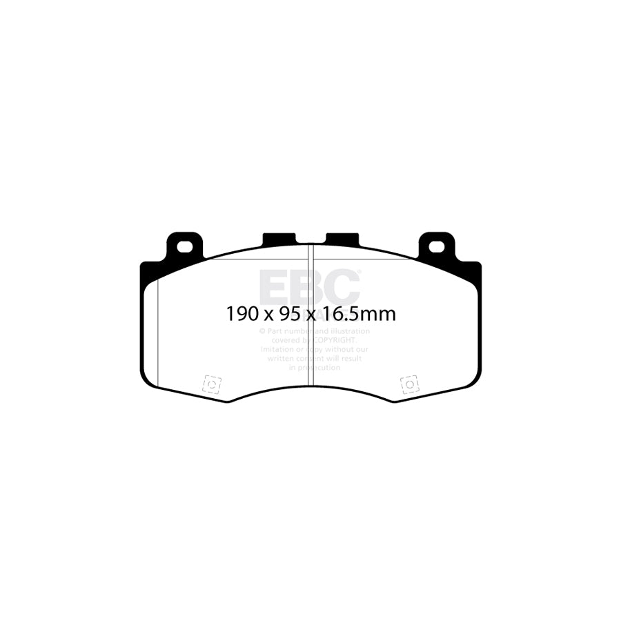 EBC DP52400NDX Jeep Grand Cherokee Bluestuff NDX Front Brake Pads  - Brembo Caliper 2 | ML Performance UK Car Parts