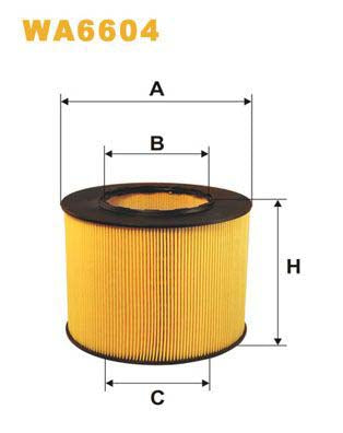 WIX Filters WA6604 Air Filter For Saab 9-5