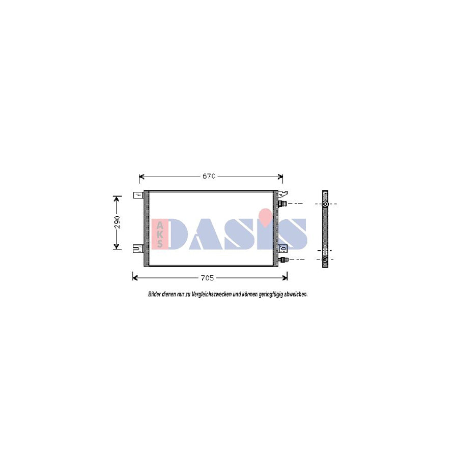 AKS Dasis 522015N Air Conditioning Condenser | ML Performance UK