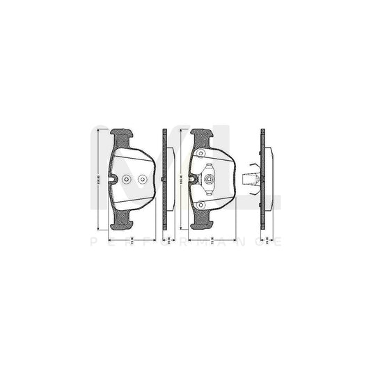 Bosch 0986Tb2444 Brake Pad Set For Land Rover Range Rover Iii (L322) Excl. Wear Warning Contact, With Accessories  | ML Performance Car Parts