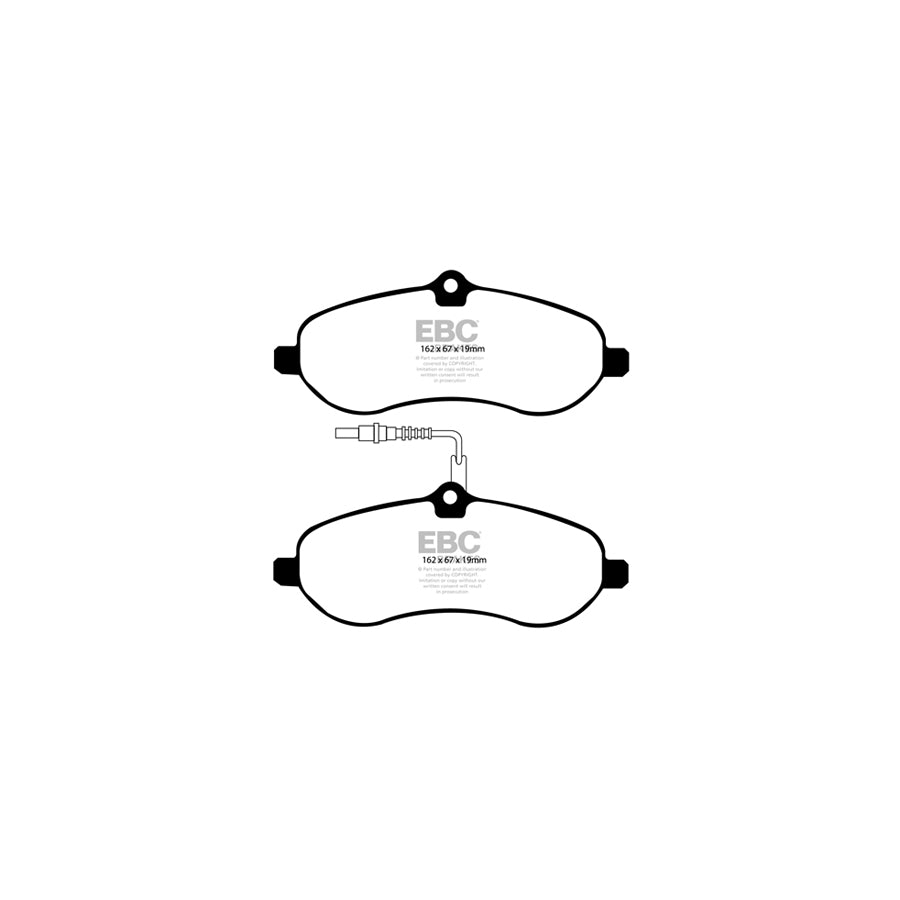 EBC DP1970 Citroen Fiat Peugeot Toyota Ultimax Front Brake Pads 2 | ML Performance UK Car Parts