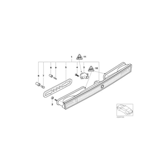 Genuine BMW 63216917100 E66 E67 E65 Gasket, Rear Light, Trunk Lid, Right (Inc. 730d, 760Li & 745Li) | ML Performance UK Car Parts