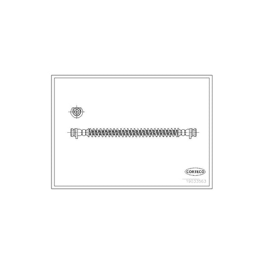 Corteco 19033563 Brake Hose For Land Rover Discovery Ii (L318) | ML Performance UK