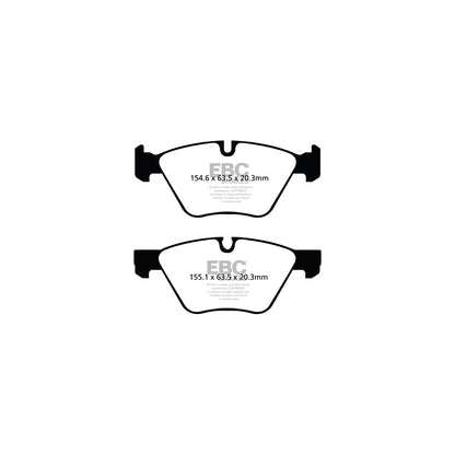 EBC PD14KF481 BMW E60 E61 Bluestuff Front Brake Pad & GD Disc Kit - ATE Caliper 2 | ML Performance UK Car Parts