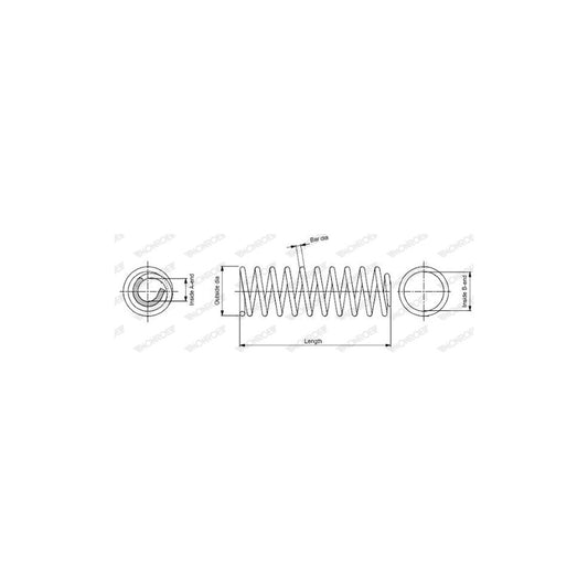 Monroe SP1765 Coil Spring For Rover 800 Hatchback (Xs)