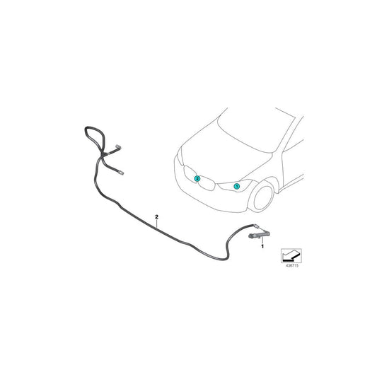 Genuine BMW 61679479060 F48 F39 Spray Nozzle Right (Inc. X1 28i, X1 18dX & X1 20dX) | ML Performance UK Car Parts