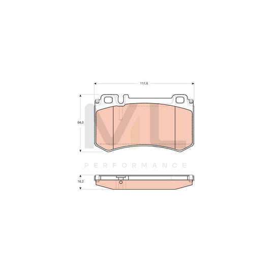 TRW Gdb1735 Brake Pad Set Prepared For Wear Indicator | ML Performance Car Parts