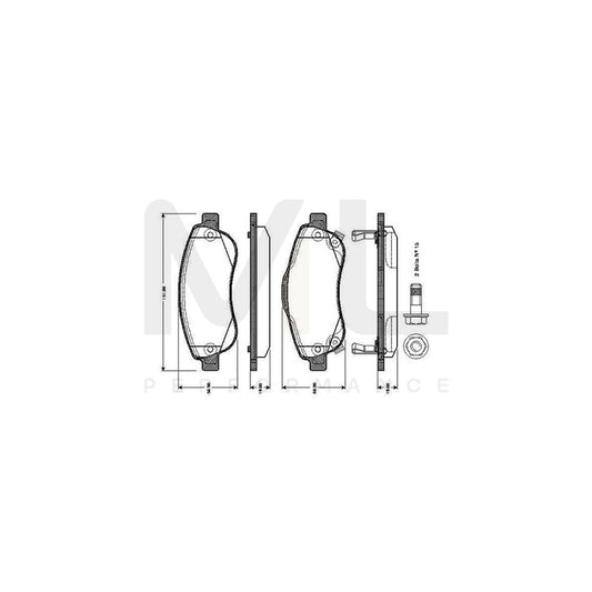 Bosch 0986Tb3013 Brake Pad Set For Honda Cr-V Excl. Wear Warning Contact, With Bolts, With Accessories  | ML Performance Car Parts