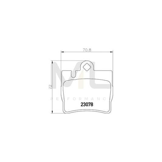 Hella 8DB 355 008-711 Brake Pad Set Suitable For Mercedes-Benz S-Class Prepared For Wear Indicator | ML Performance Car Parts