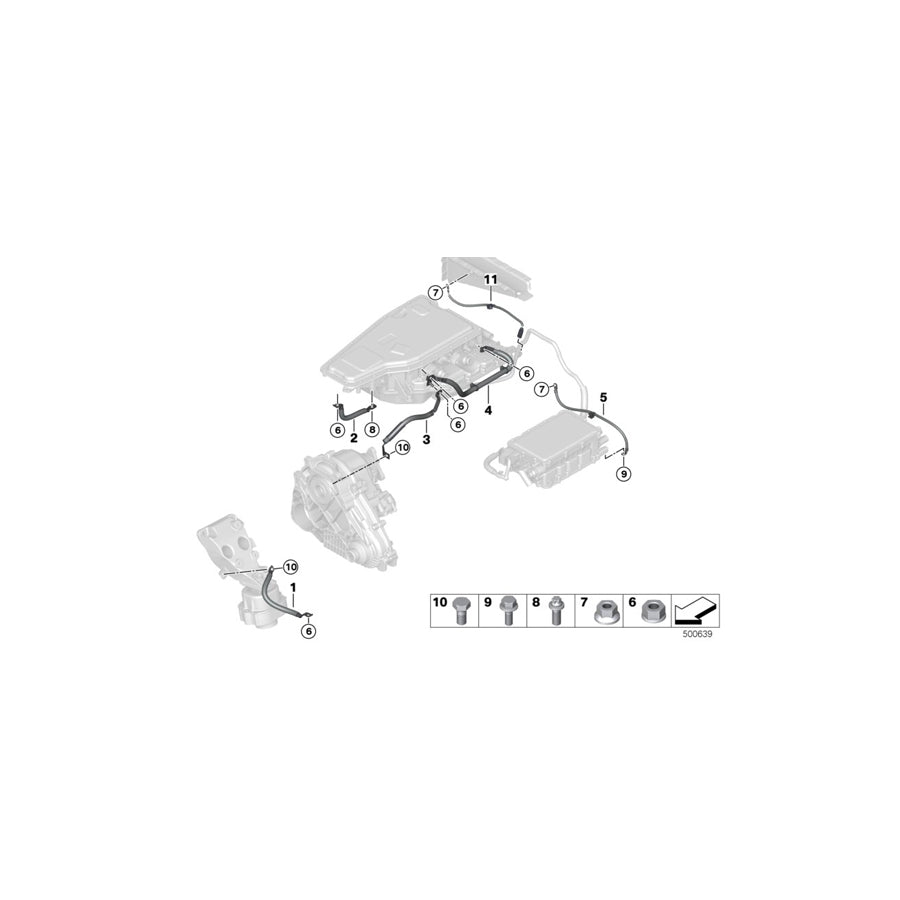 Genuine BMW 12428614214 F15 Ground Cable (Inc. X5 40eX) | ML Performance UK