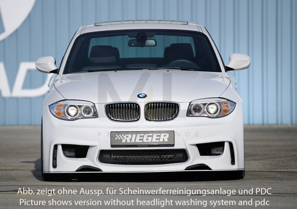 Rieger 00035031 BMW 1 Series E81 E82 E87 E88 Front Bumper 7 | ML Performance UK Car Parts