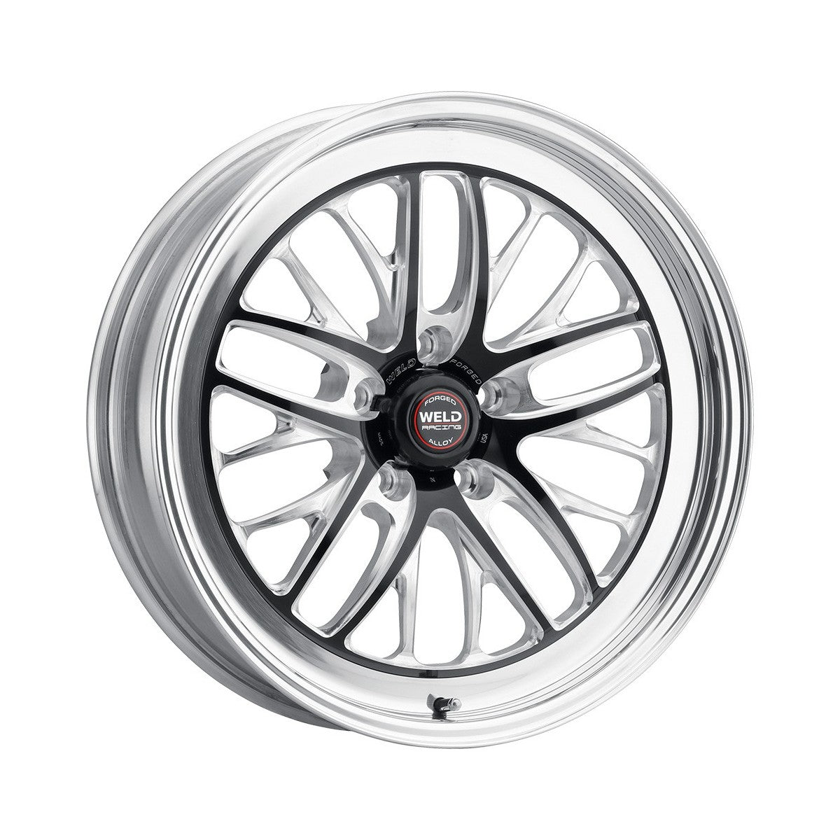 Weld 82MB7105J73A S82 Wheel 17x10.5 5x112 ET39 BS7.3 Black Center - Polished Shell