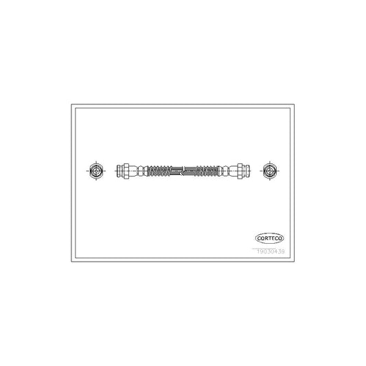 Corteco 19030439 Brake Hose For Mitsubishi Pajero / Shogun | ML Performance UK
