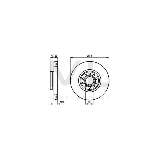 BOSCH 0 986 478 617 Brake Disc Internally Vented, Vented, Oiled, High-carbon | ML Performance Car Parts