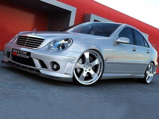 Maxton Design ME-C203-AMG204-FD1T Front Splitter Mercedes C-class W203 | ML Performance UK Car Parts