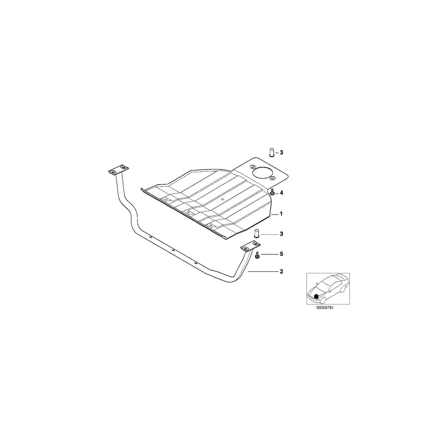 Genuine BMW 51718190415 E38 Aggregate Protection Bow (Inc. 750iLP, 750iL & 730i) | ML Performance UK Car Parts