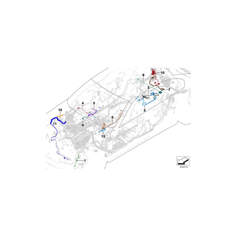 Genuine BMW 61137853644 G11 G12 Adapter Cable For Cool Box (Inc. 745eX, 740eX & 745e) | ML Performance UK Car Parts