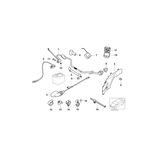 Genuine BMW 12421427311 E39 Clamp (Inc. 530i, 520i & 525i) | ML Performance UK