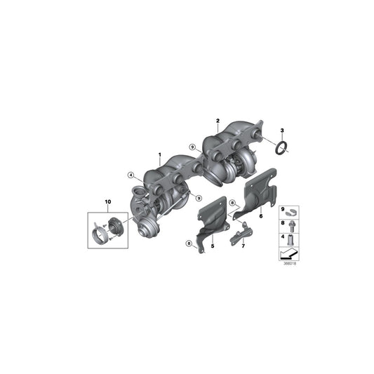 Genuine BMW 11427581809 F01 F02 Oil Pipe Outlet (Inc. 740i & 740Li) | ML Performance UK Car Parts