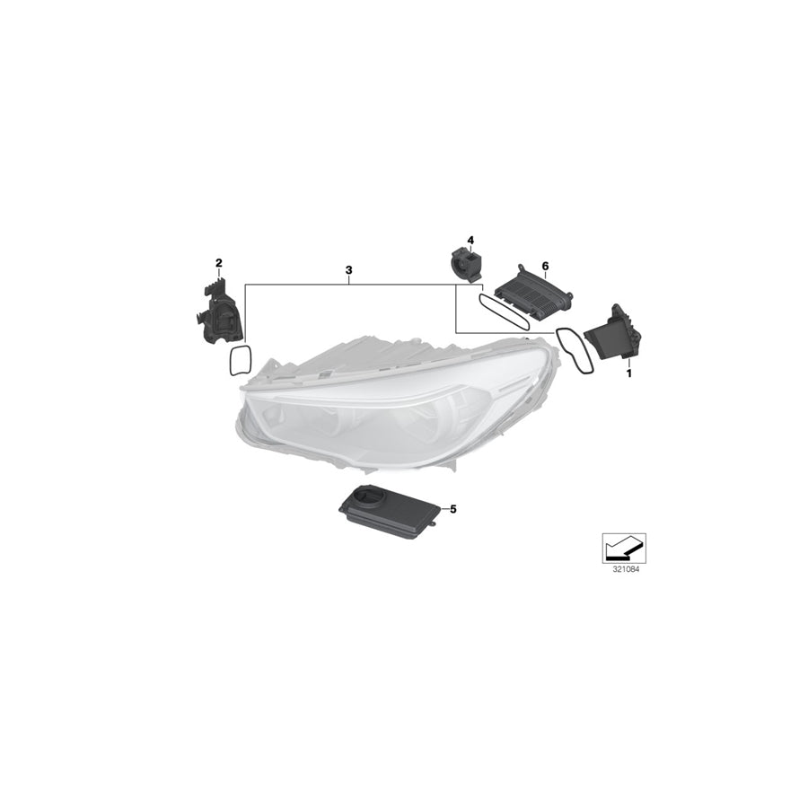 Genuine BMW 63117352480 F10 F07 F11 Led Display For Fan, Right (Inc. M5, 550i & 550iX) | ML Performance UK