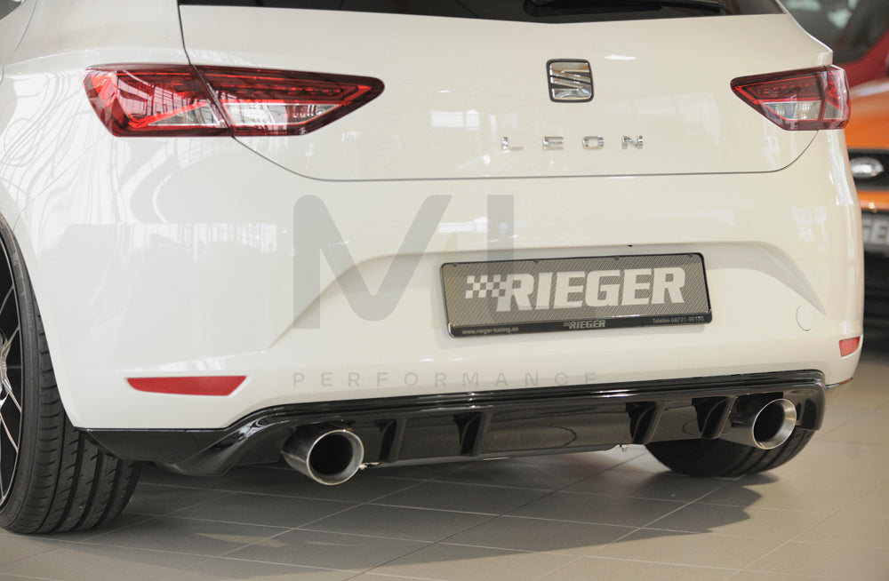 Rieger 00088090 SEAT 5F Leon Rear Diffuser 1 | ML Performance UK Car Parts