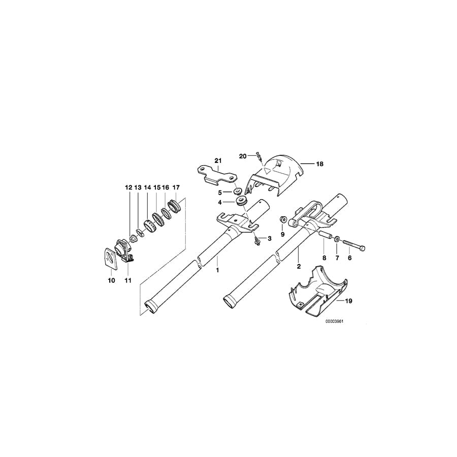 Genuine BMW 32311092714 E36 Steering Column Tube (Inc. 320i, 318is & 316i 1.9) | ML Performance UK Car Parts