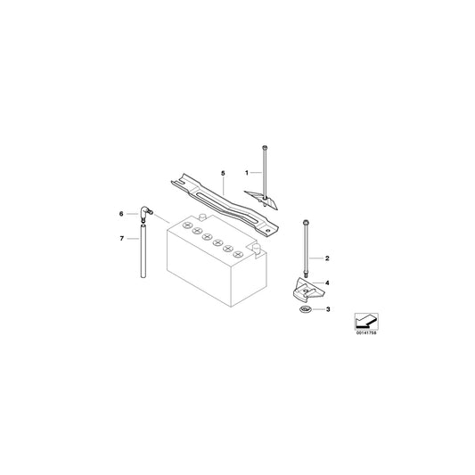 Genuine BMW 61217577620 E30 E63 E31 Mounting Screw 190mm (Inc. X6 30dX, 318d & X5 3.5d) | ML Performance UK Car Parts