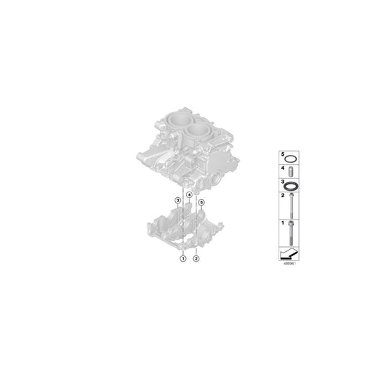 Genuine BMW 11118546156 O-Ring 7X1,7 (Inc. i3) | ML Performance UK Car Parts