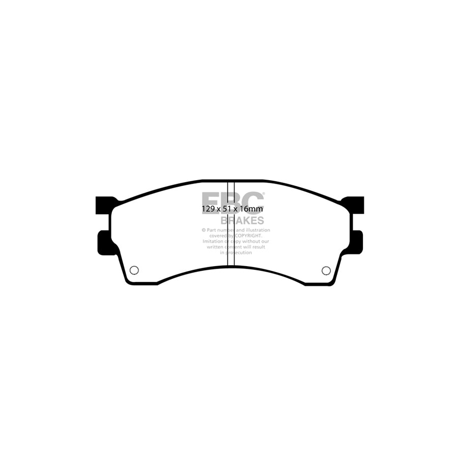 EBC DP1236 Kia Ultimax Front Brake Pads - Sumitomo Caliper (Inc. Carens & Clarus) 2 | ML Performance UK Car Parts