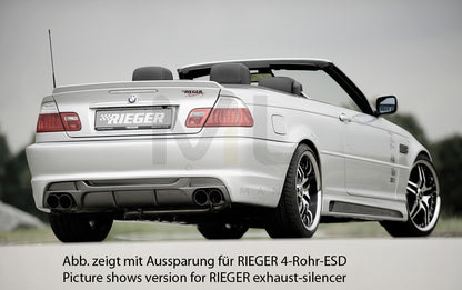 Rieger 00099824 BMW 3 Series E46 Rear Diffuser 2 | ML Performance UK Car Parts