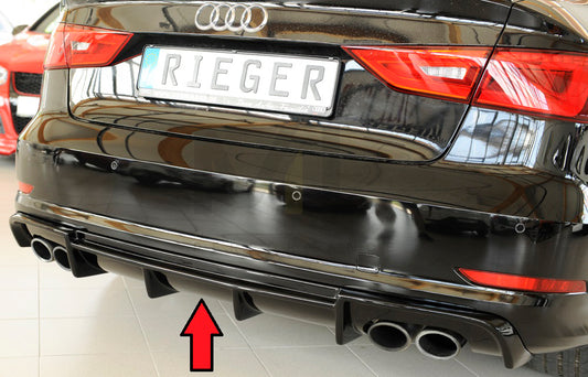 Rieger 00088164 Audi 8V S3 Rear Diffuser 1 | ML Performance UK Car Parts