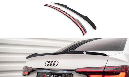 Maxton Design AU-A4-B9F-CAP1T Spoiler Cap Audi A4 Sedan B9 Facelift | ML Performance UK Car Parts