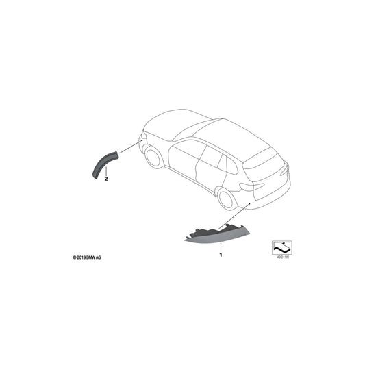 Genuine BMW 63147437083 G07 Side Marker Reflector Left (Inc. X7 40iX, X7 M50iX & X7 50iX) | ML Performance UK