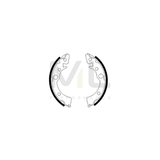 BOSCH 0 986 487 233 Brake Shoe Set | ML Performance Car Parts