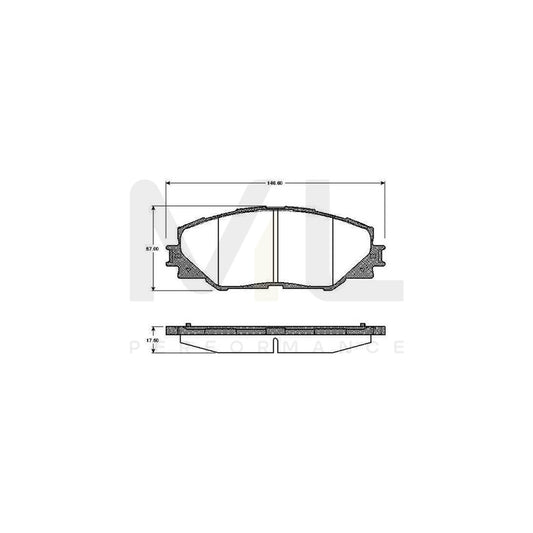 Bosch 0986Tb2942 Brake Pad Set Excl. Wear Warning Contact  | ML Performance Car Parts