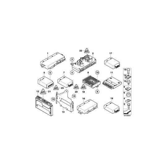 Genuine BMW 61356912082 E66 E67 E65 Bracket Right (Inc. 735Li, 740d & 745Li) | ML Performance UK Car Parts