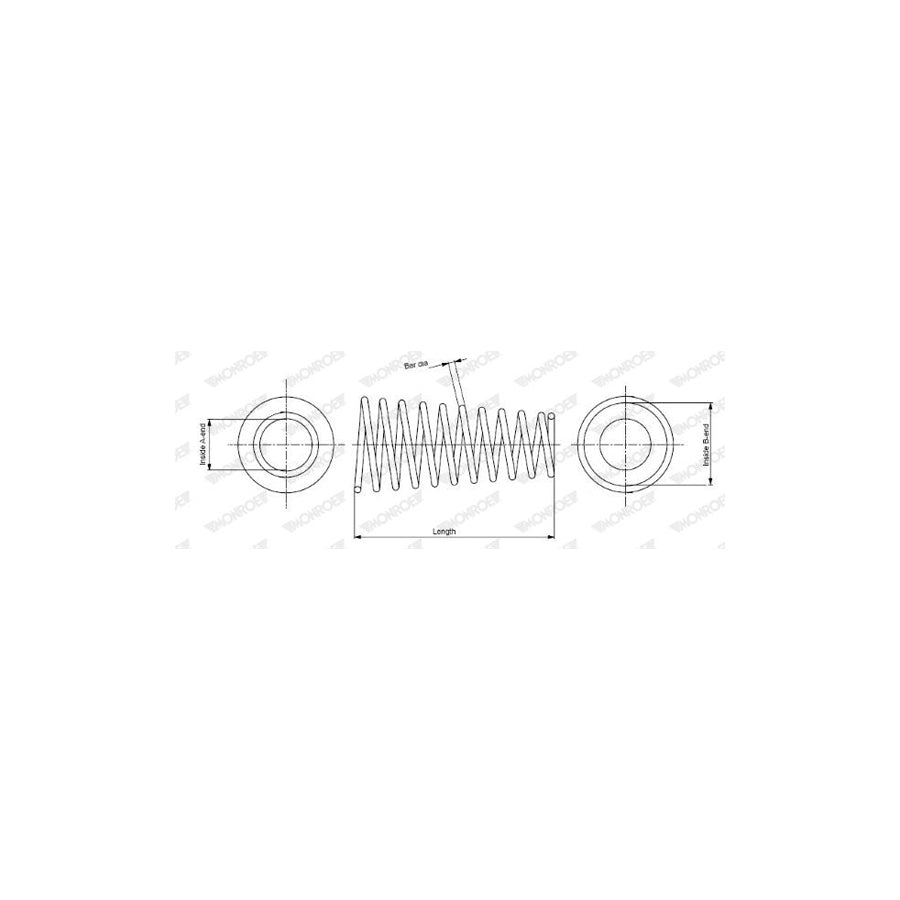 Monroe SP0470 Coil Spring For Toyota Corolla Vi Estate (E90)