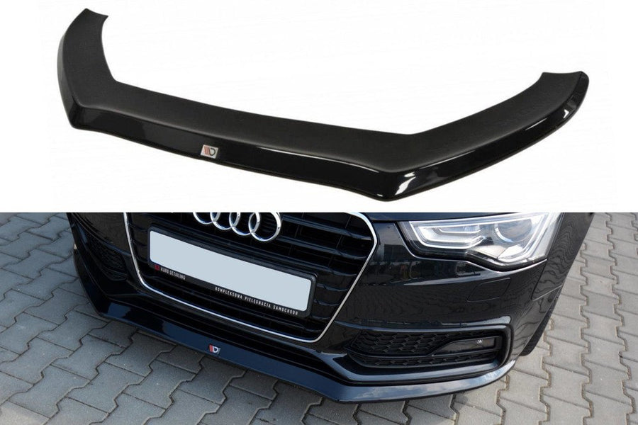 Maxton Design AU-A5-1F-SLINE-FD1T Front Splitter V.1 Audi S5 / A5 S-Line 8T FL | ML Performance UK Car Parts