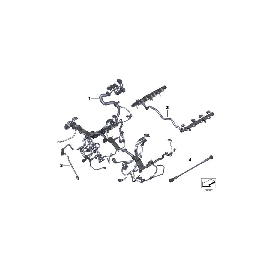 Genuine BMW 12517605609 F01 F04 F07 Wiring Harness, Engine Ignition Module (Inc. 750LiX, 750Li & 750i) | ML Performance UK