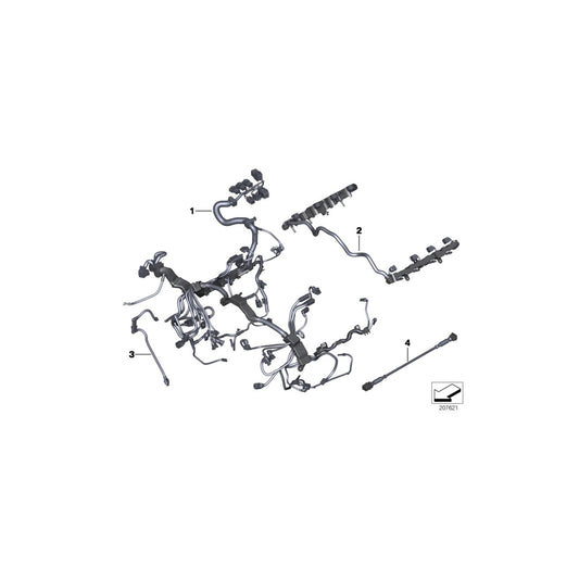 Genuine BMW 12517605609 F01 F04 F07 Wiring Harness, Engine Ignition Module (Inc. 750LiX, 750Li & 750i) | ML Performance UK