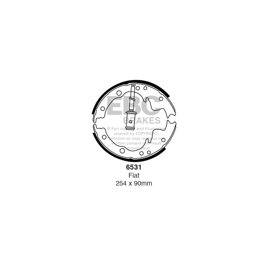 EBC 6531 Iveco Daily Rear Brake Shoes 1 | ML Performance UK Car Parts