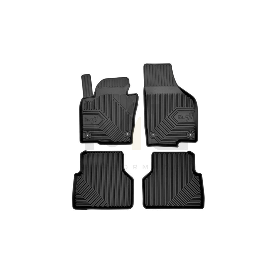 FROGUM Tailored 77407619 Floor mat set for VW Tiguan I (5N) Elastomer, Front and Rear, Quantity: 4, Black | ML Performance Car Parts