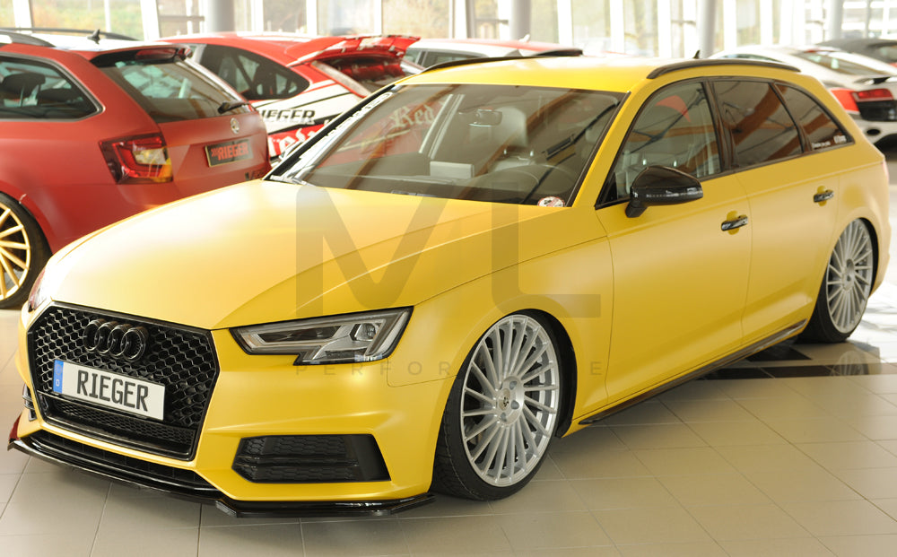 Rieger 00088226 Audi B9 F4 Front Splitter (A4 & S4) 8 | ML Performance UK Car Parts
