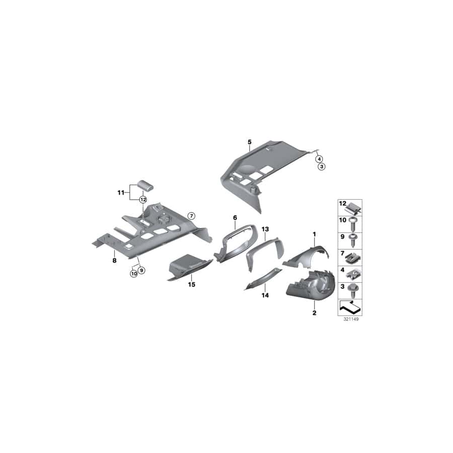 Genuine BMW 07146963839 E61 E53 E92 Screw 4X14mm (Inc. 525d) | ML Performance UK Car Parts