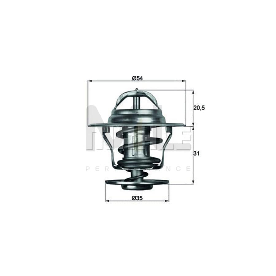 MAHLE ORIGINAL TX 27 71D Engine thermostat Opening Temperature: 71��C, with seal | ML Performance Car Parts